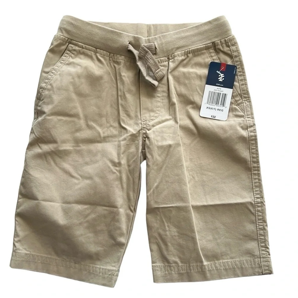 IZOD boys Khaki Shorts. 2 pair. NWT - Picture 2 of 8